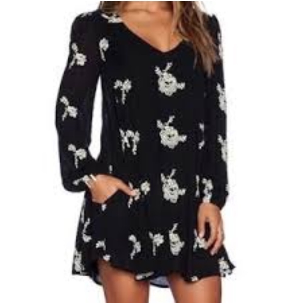 Free‎ People boho floral Dress Size S petite